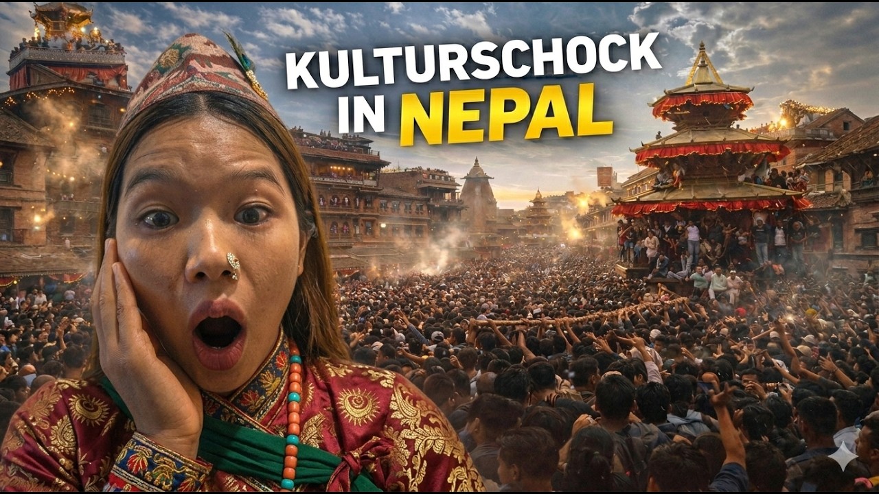 Einen KRASSEN Kulturschock in Nepal -  dieses Stra&szlig;enfest war der Wahnsinn