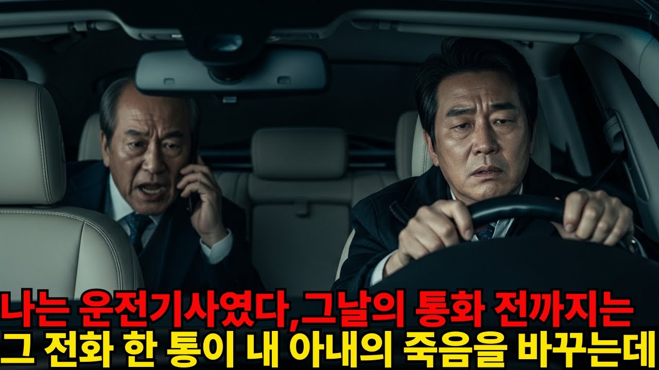 재벌 회장의 전화 한 통, 그날 운전기사는 모든 걸 들었다. 아내의 죽음이 사고가 아니었다니..