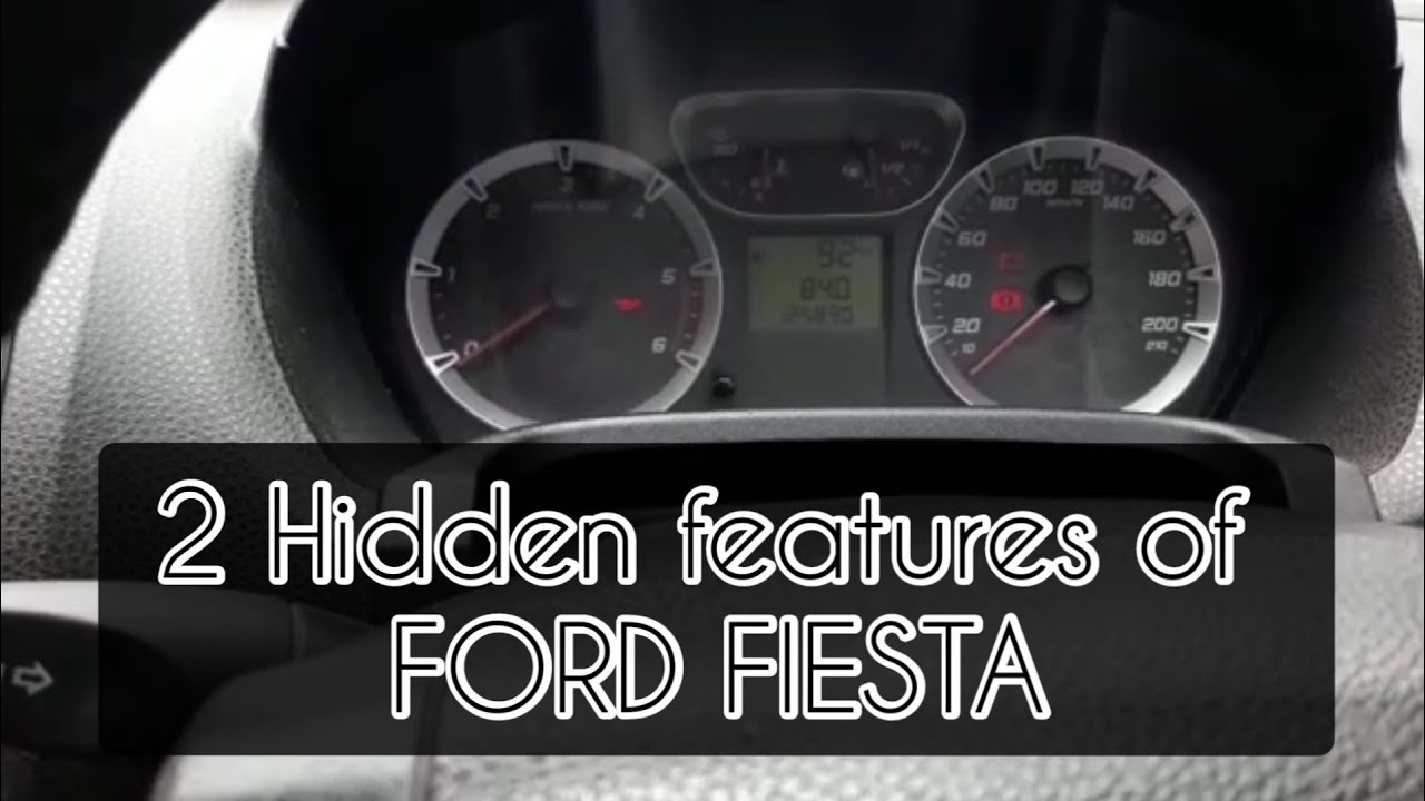TWO Hidden features in FORD FIESTA