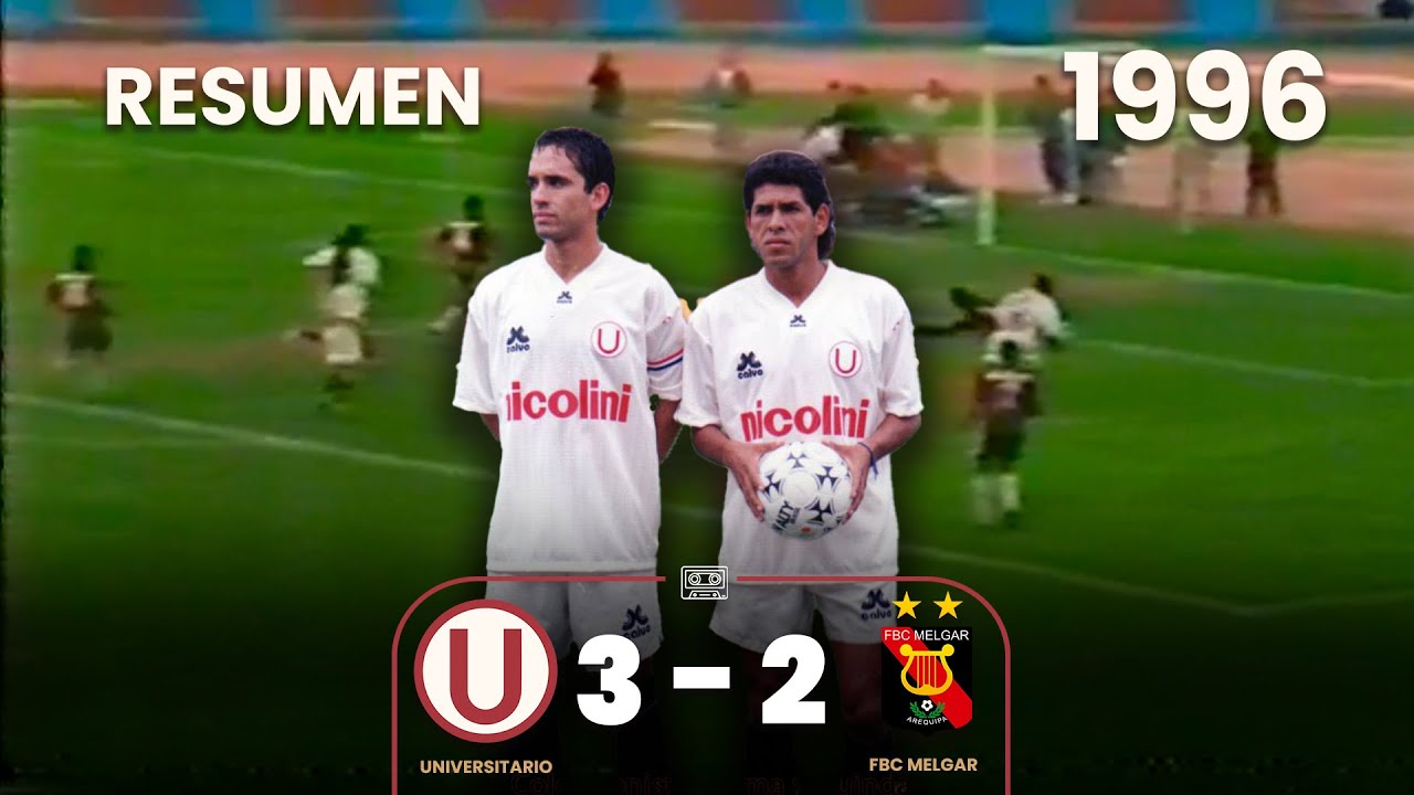Universitario 3-2 Melgar | Resumen | Goles de Balán, Martínez y Maldonado | 1994 ⚽🎞