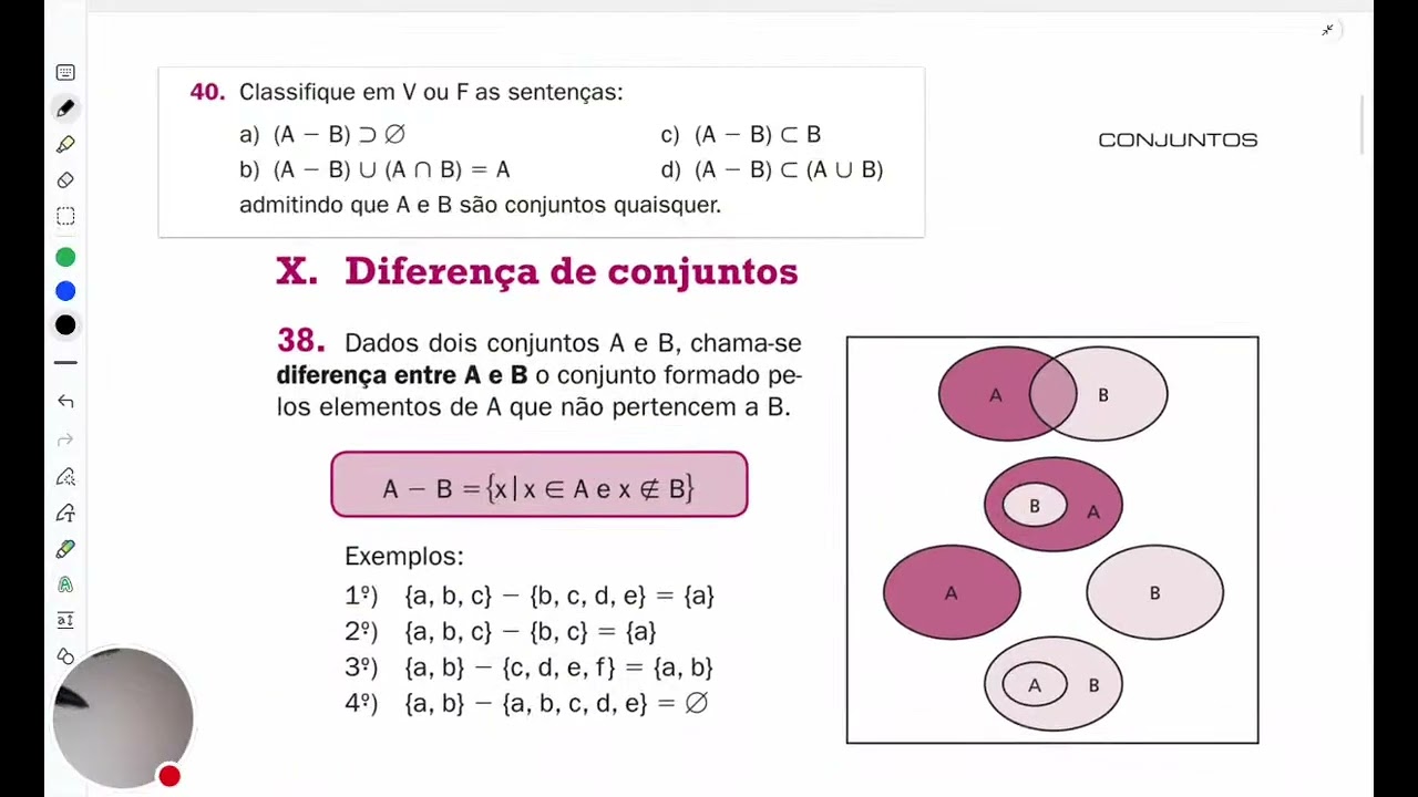 Cópia de Exercício 39 à 43 - Fundamentos de Matemática elementar - Volume 1