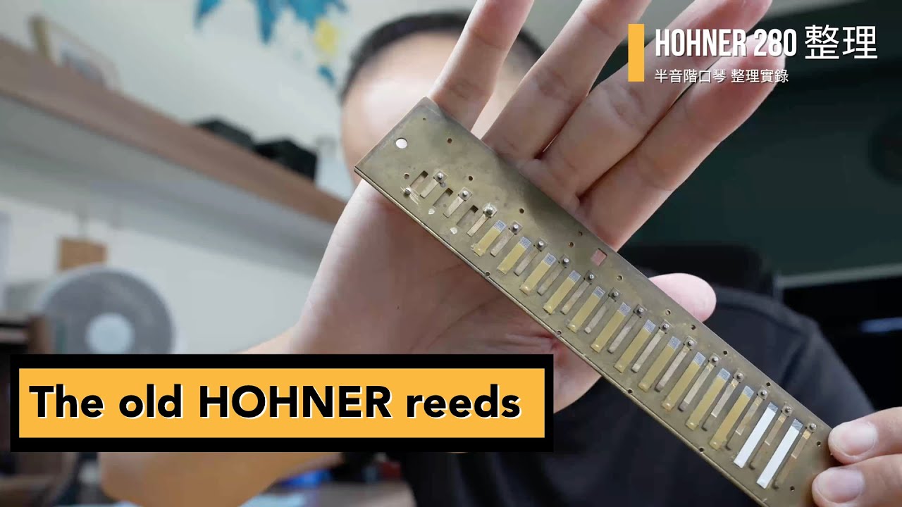 Repairing the Old HOHNER 280 // Old Reeds