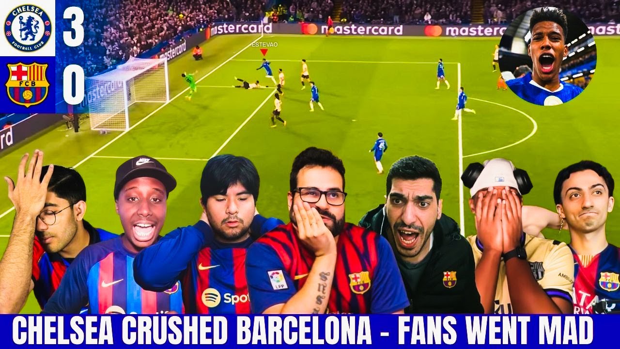 BARCELONA FANS DEVASTATED |  CHELSEA 3-0 BARCELONA REACTIONS | CHAMPIONS LEAGUE