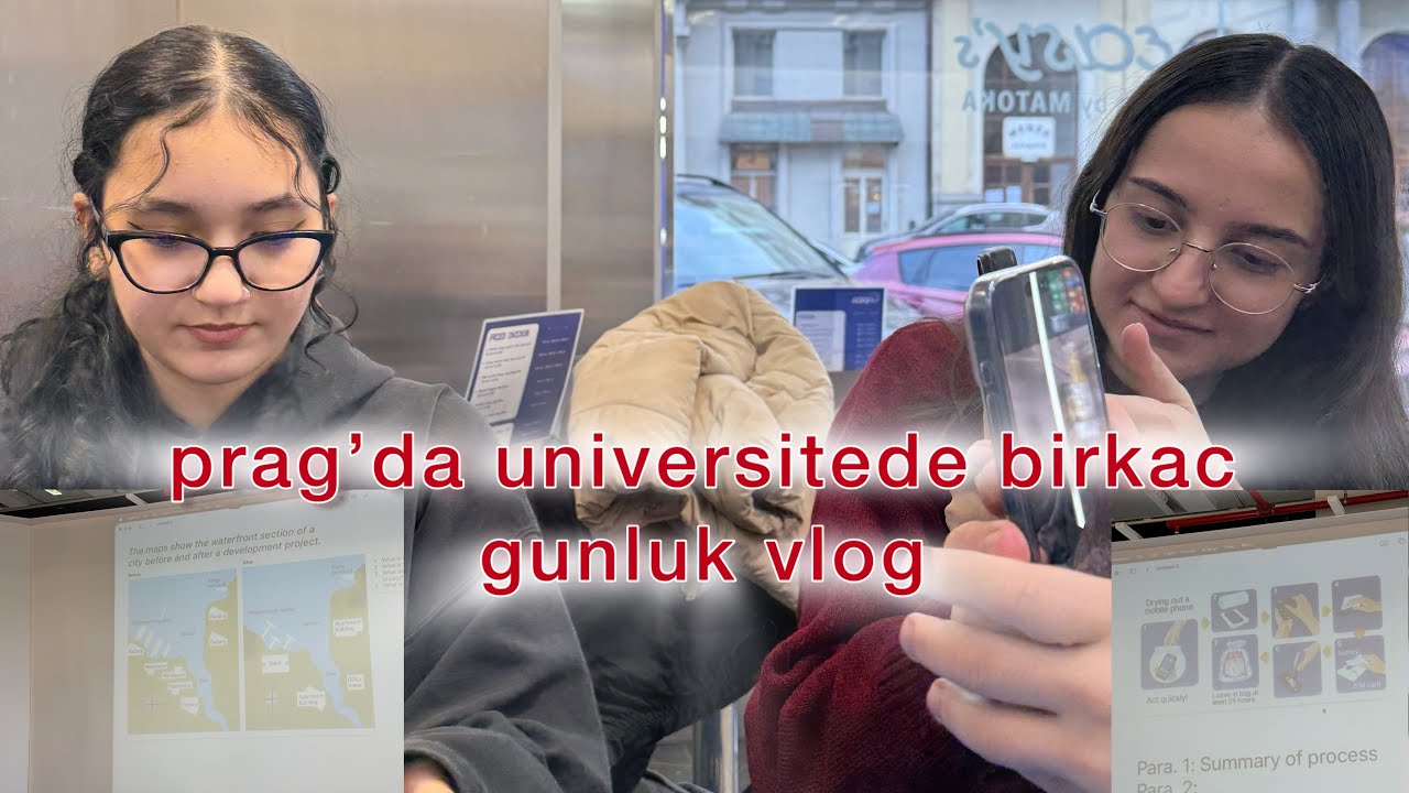 Prag’da universitede birkac gunluk vlog🤩