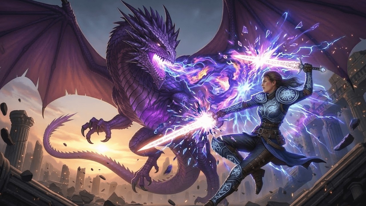 【Free Music】The Purple-Scaled Calamity - Star-Shattering Twin Swords【フリーBGM】
