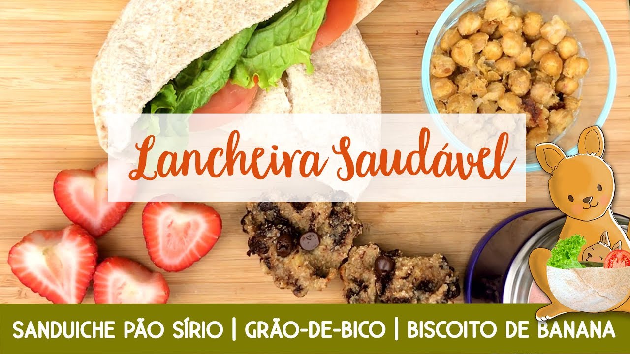 Sanduíche canguru + salgadinho de grão-de-bico + bolinho | #LancheiraCriativa | Cozinha da Lu #12