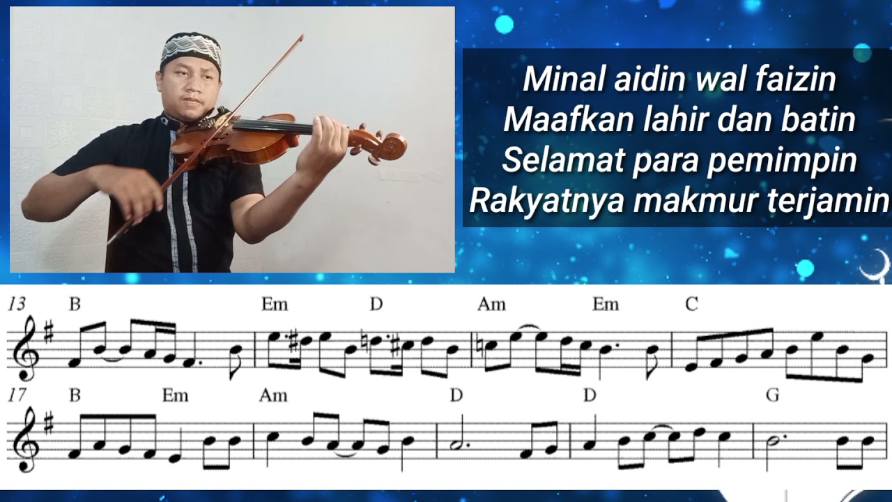 [Free Sheet] Selamat Lebaran (Idul Fitri) - Ismail Marzuki || Violin Sheet Music