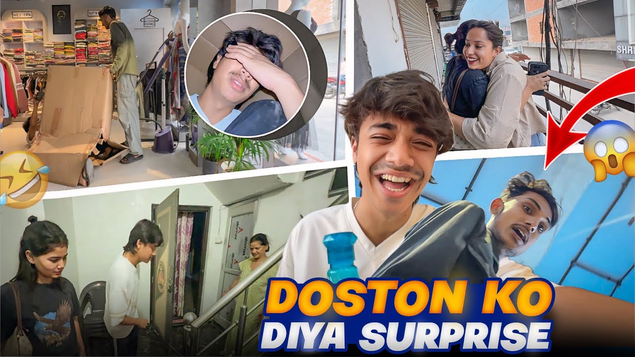 Achanak Ghar Jakar Doston Ko Diya Surprise😍❤️