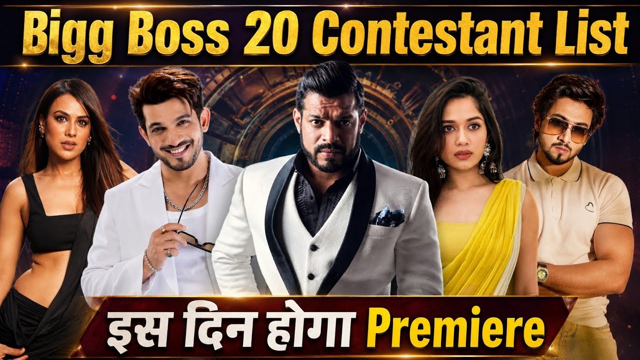 Bigg Boss 20 Contestant List & Premiere Date | Jannat Zubair, Mr Faisu, Arjun Bijlani, Karan Patel