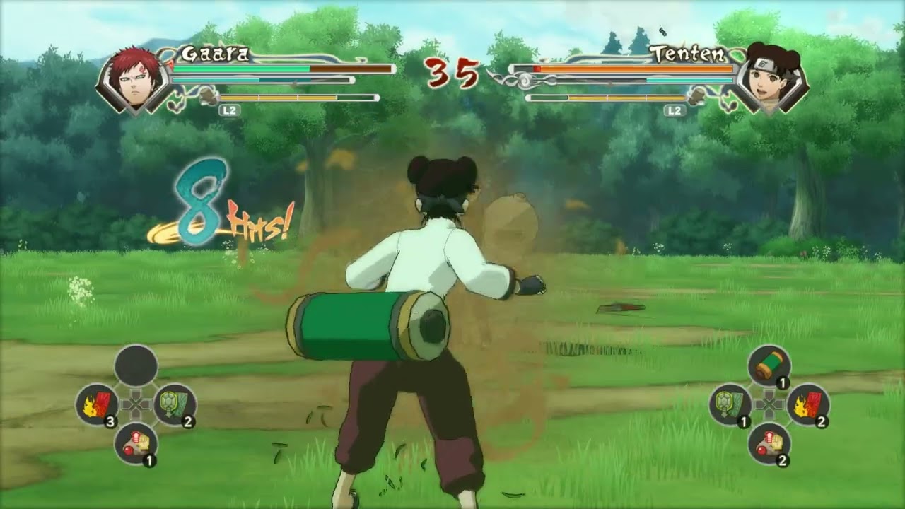 Gaara (Part 1) vs Tenten - Naruto Shippuden Ultimate Ninja Storm Generations