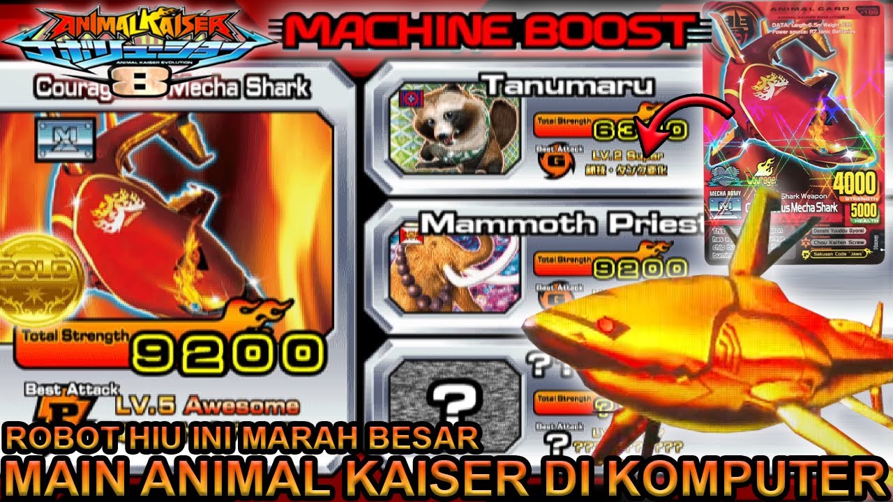 ROBOT HIU INI SANGAT MARAH COURAGEOUS MECHA SHARK DI KOMPUTER !!! - ANIMAL KAISER EVOLUTION PC