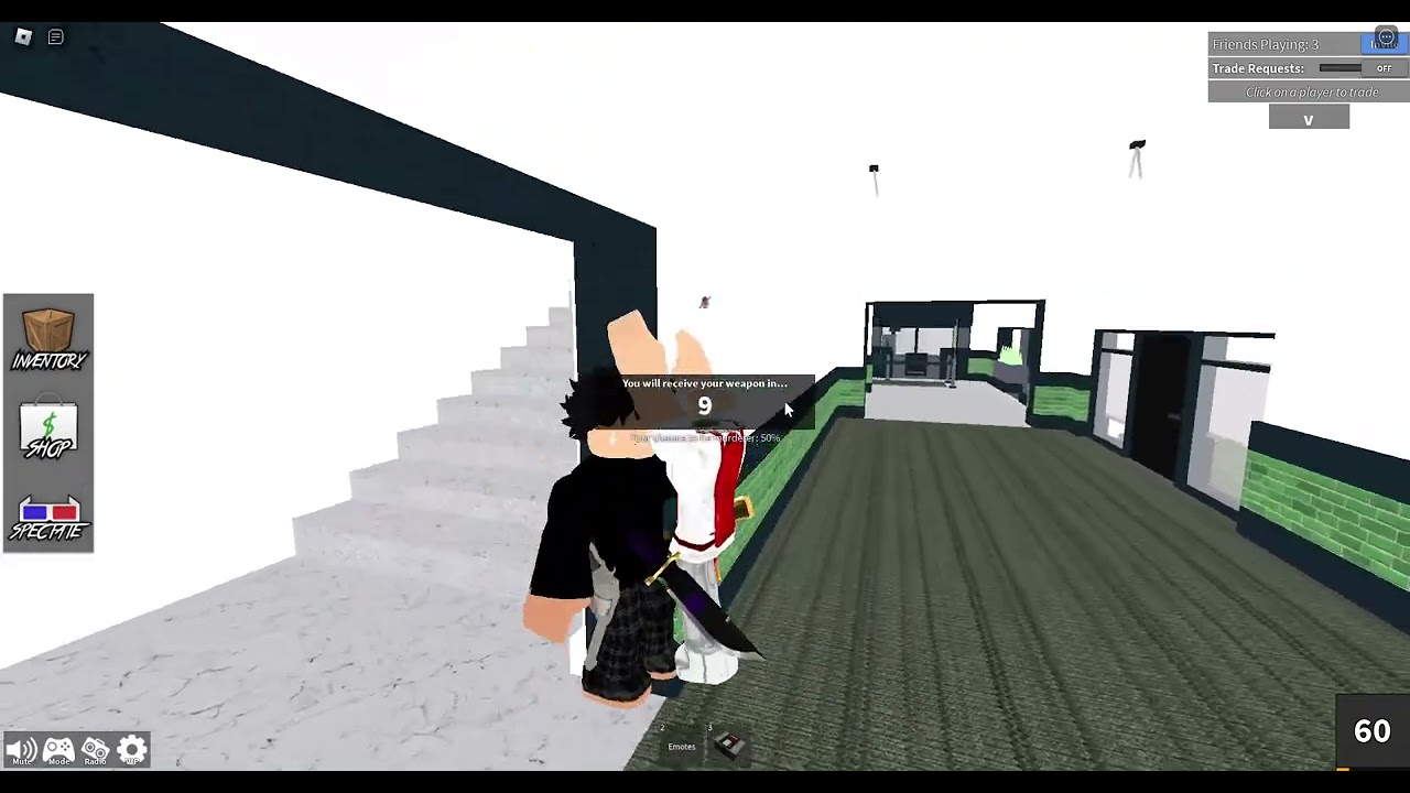 1v1 with a fan. #roblox #mm2 #1v1