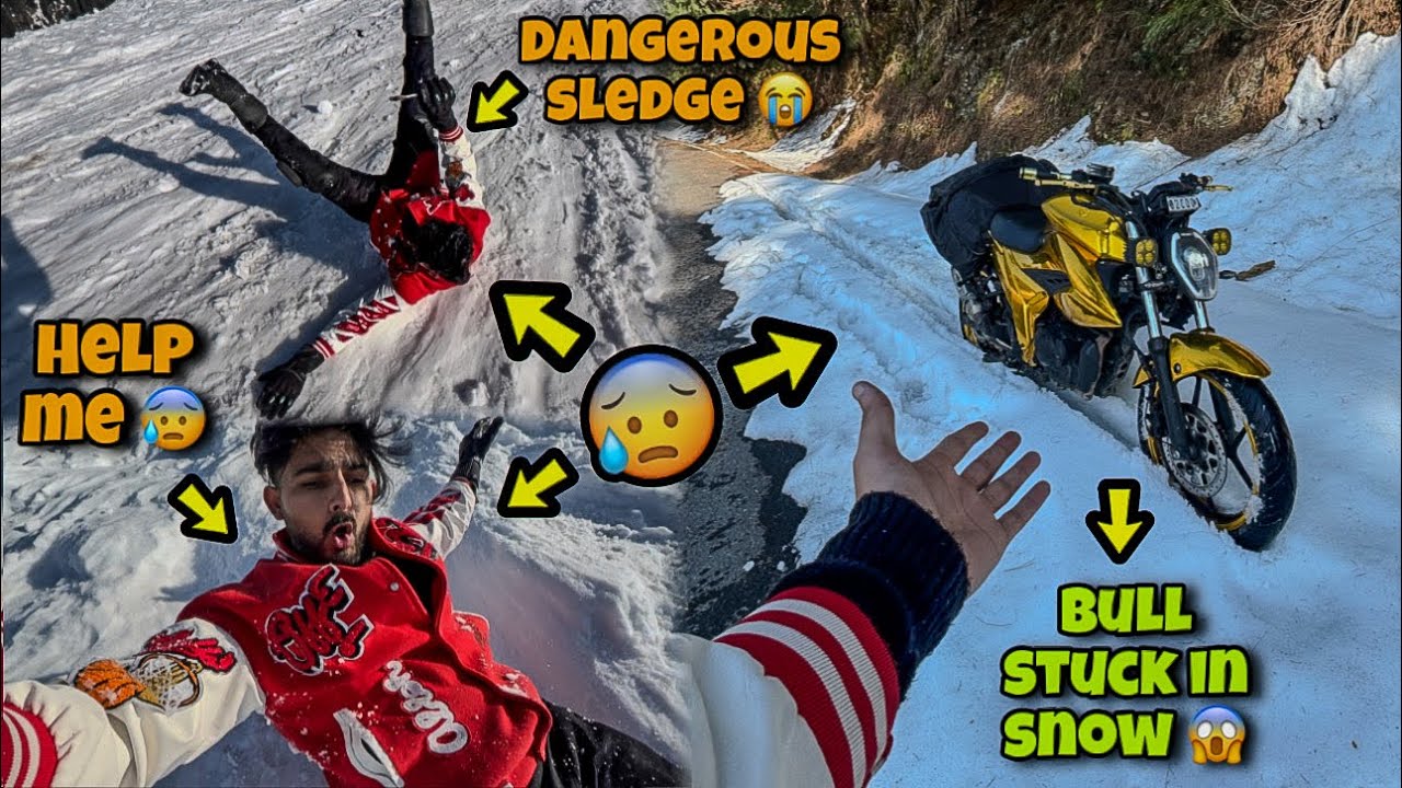 Bull Stuck In Snow 😱 Dangerous Sledge in Guldanda 😰 Help Me 😭 EPISODE - 2 👍