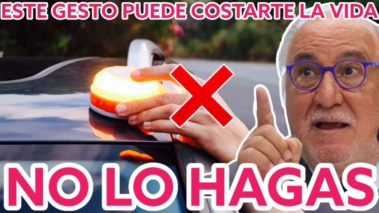 📛 El Gesto que Nunca debes hacer con la Baliza V16 y que puede costarte la Vida