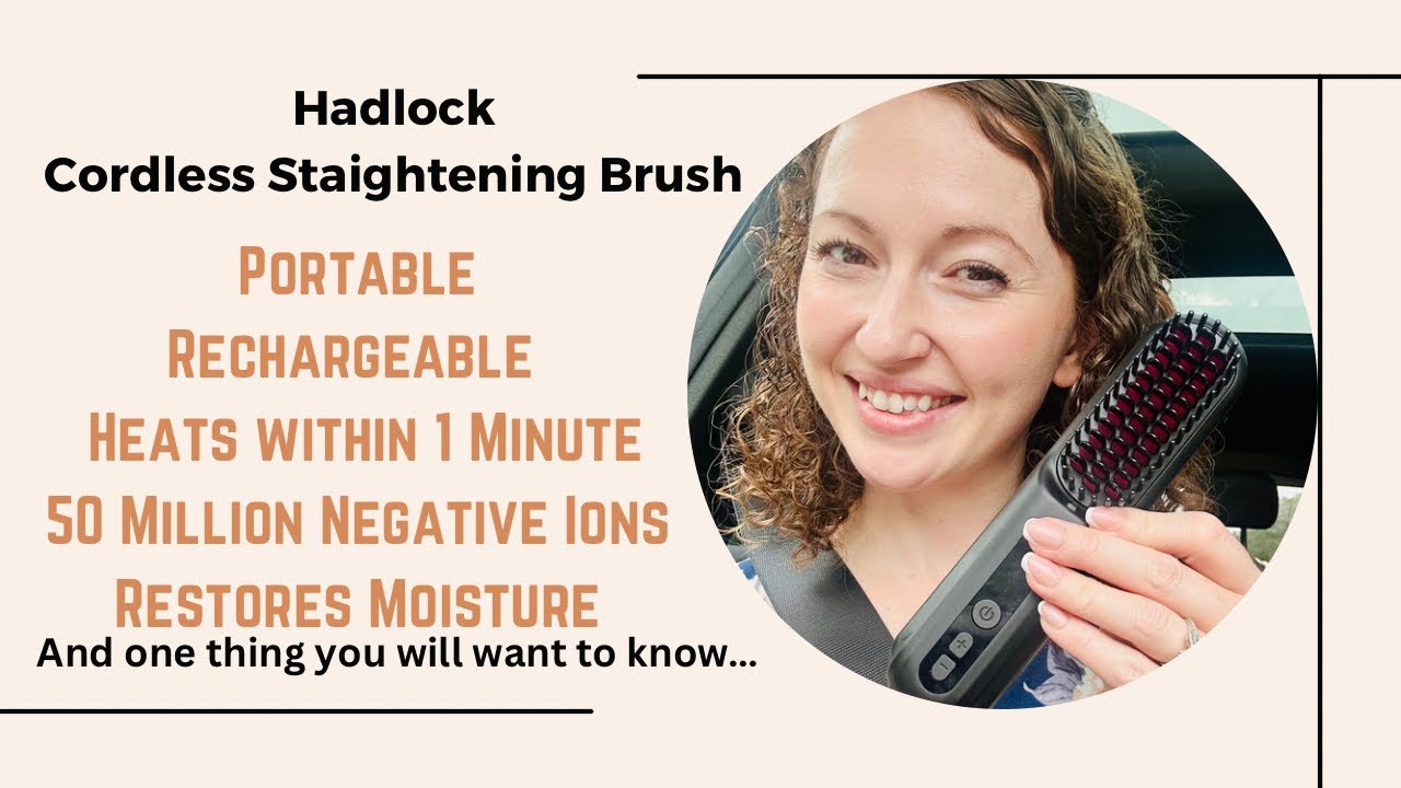 How this cordless hair straightening brush works!