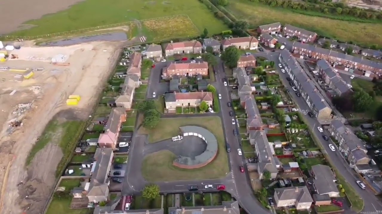 springwell village drone view tyne and wear England UK DJI mini mavic