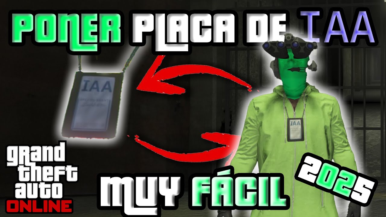 COMO PONER LA PLACA DE LA IAA EN TUS CONJUSTOS MUY FÁCIL 2025/ CONJUNTOS MOD EN GTA V ONLINE