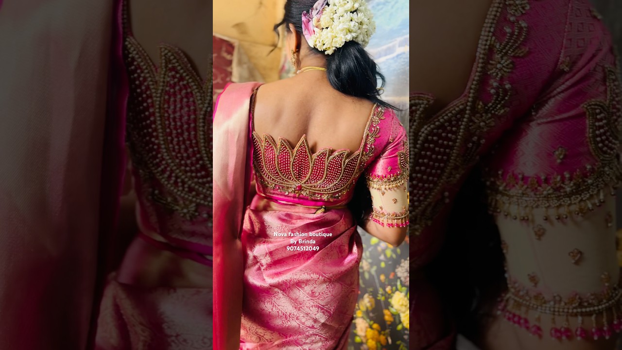 Lotus theme 🪷 le blouse kollamo #music #wedding #weddingattire #weddingdress