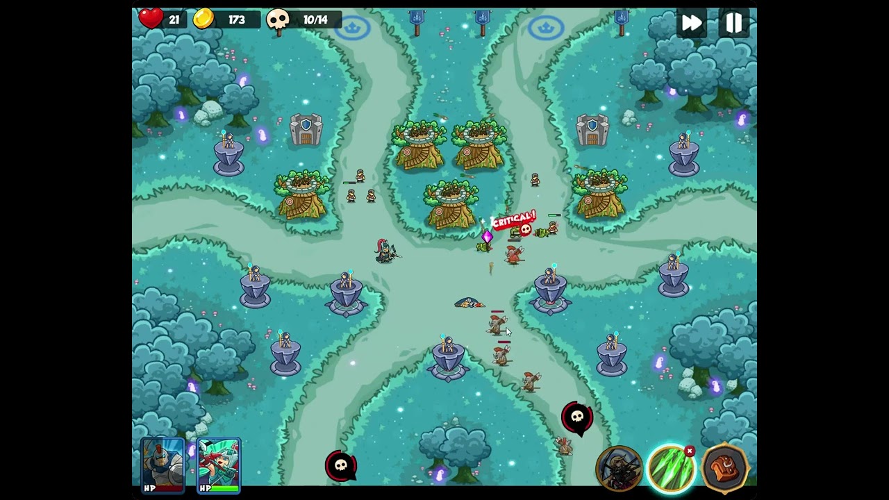 Epic Empire: Tower Defense Level 10 easy with 2 starter heroes