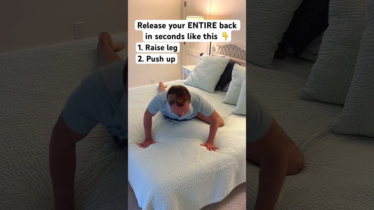 How to crack your ENTIRE back in SECONDS at home