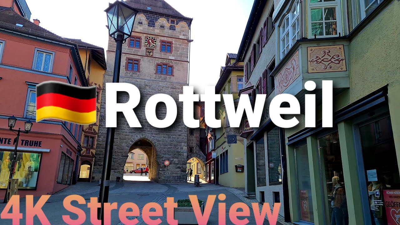 [4K] Rottweil, Germany 🇩🇪 Walking Tour | Street View | Phong cảnh nước Đức | Cuộc sống Đức