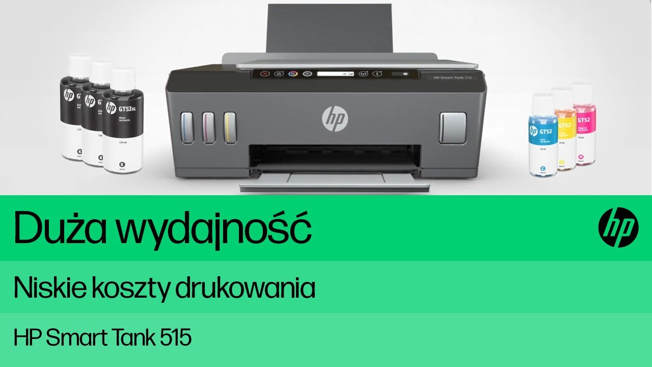 Wysoka jakość i niskie koszty z HP Smart Tank 515