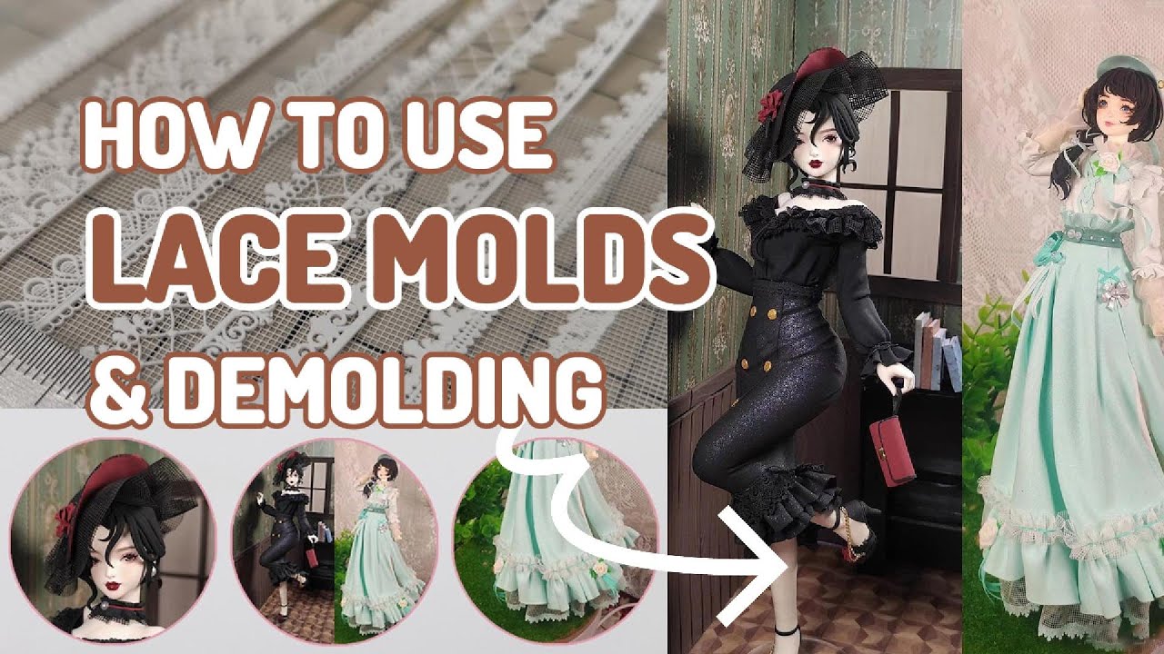 Clay Mold Tutorial: How to Use Lace Molds and Demolding?#lacemold #siliconemold #clayart #demolding