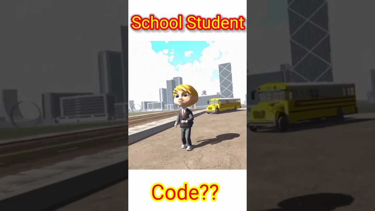 Finally School Student Aa Gya || Indian bike driving 3d || Student code