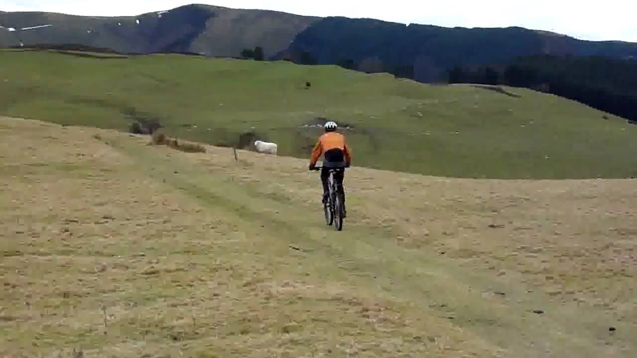 Mountain Biking, Machynlleth, February 2010