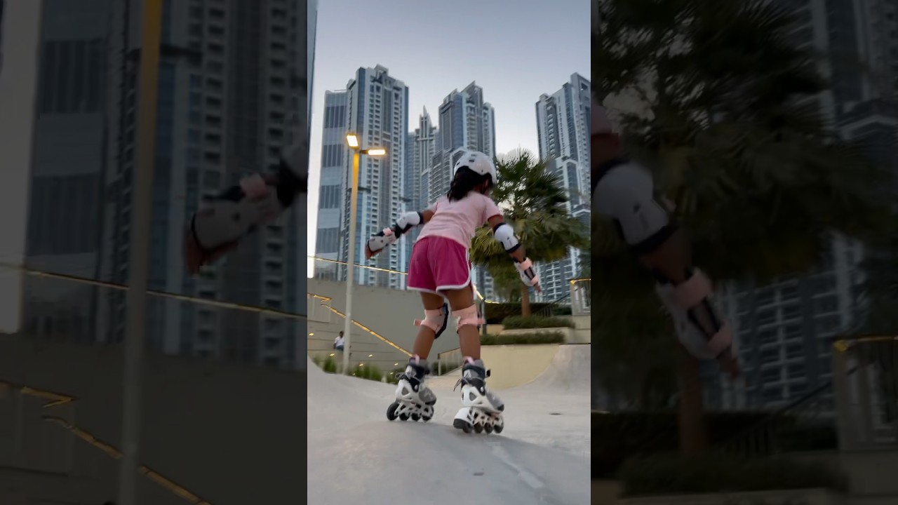 Roller skating for kids #rollerskate #rollerskating #dubai #dubailife #dubailife #inlineskating