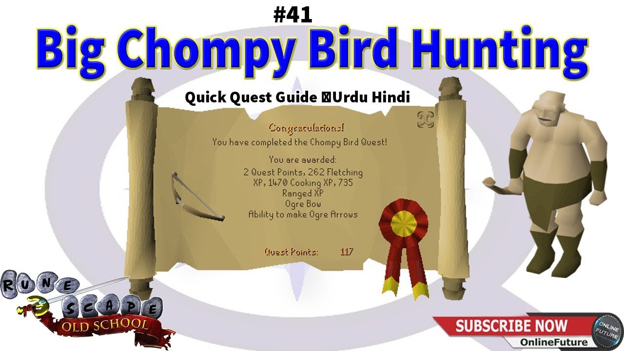 OSRS│How To Complete Big Chompy Bird Hunting Quest 2020 │Quick Quest Guide │Urdu Hindi