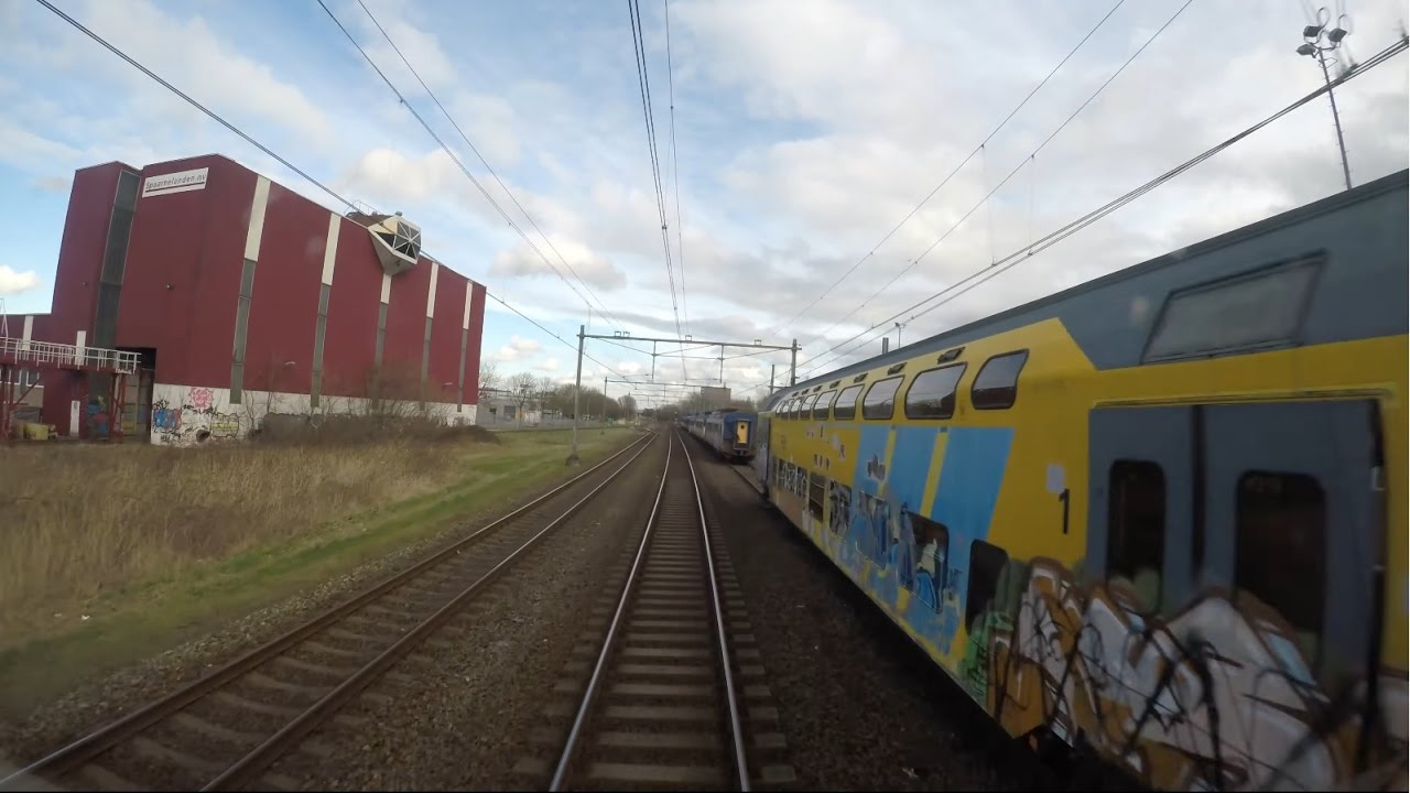 Train Cab Ride NL / Zandvoort aan Zee - Amsterdam / SGM Sprinter / March 2017