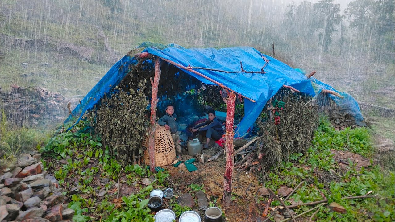 Best Life in a Himalayan Village During the Rainy Season | Most Relaxing |Mountain Documentary Video