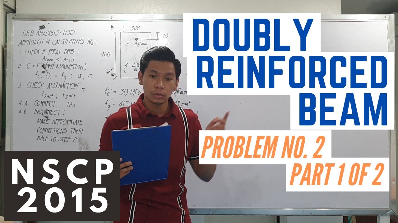 Doubly Reinforced Beam USD (NSCP 2015) TAGALOG - Problem No. 2 (Part 1 of 2)