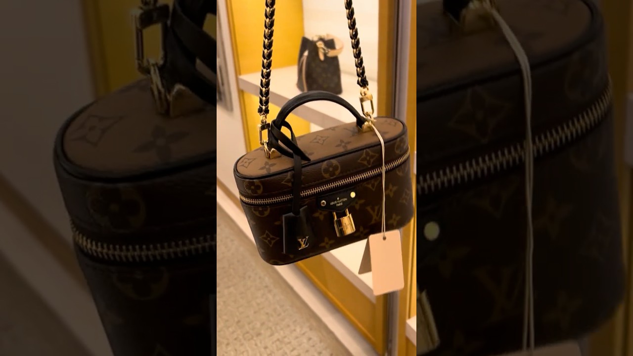 The LV vanity PM with handle & removable braided chain so can be worn cross-body or on the shoulder