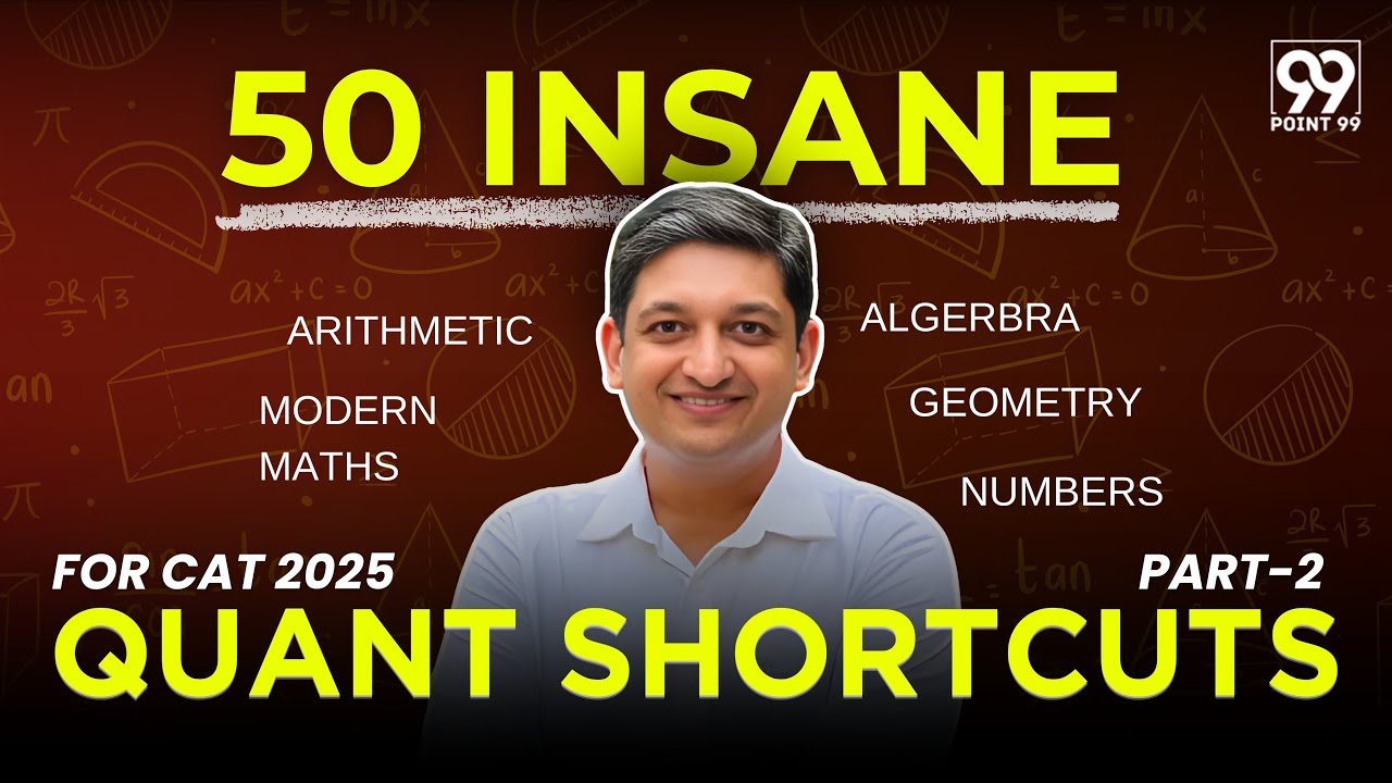50 Insane Quant Shortcuts for CAT 2025 Part 2 | CAT 2025 Quant Most Important Questions | CAT 25