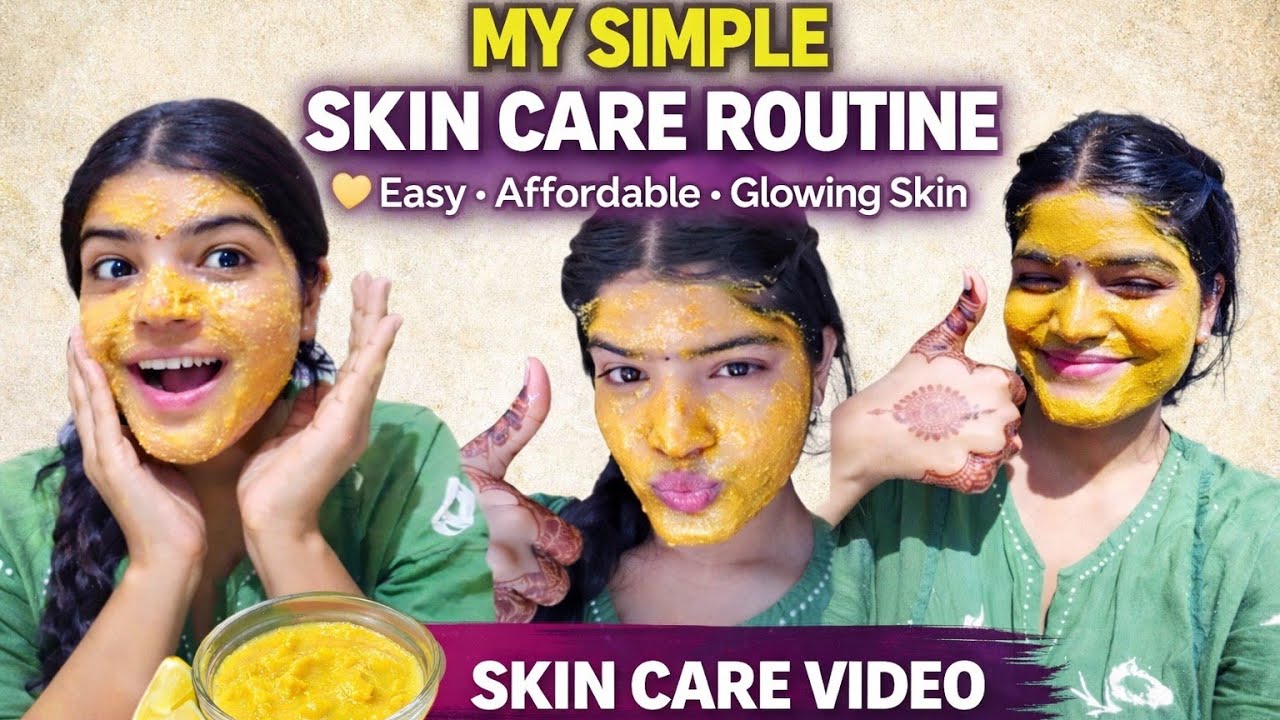 Mera simple skin care routine.