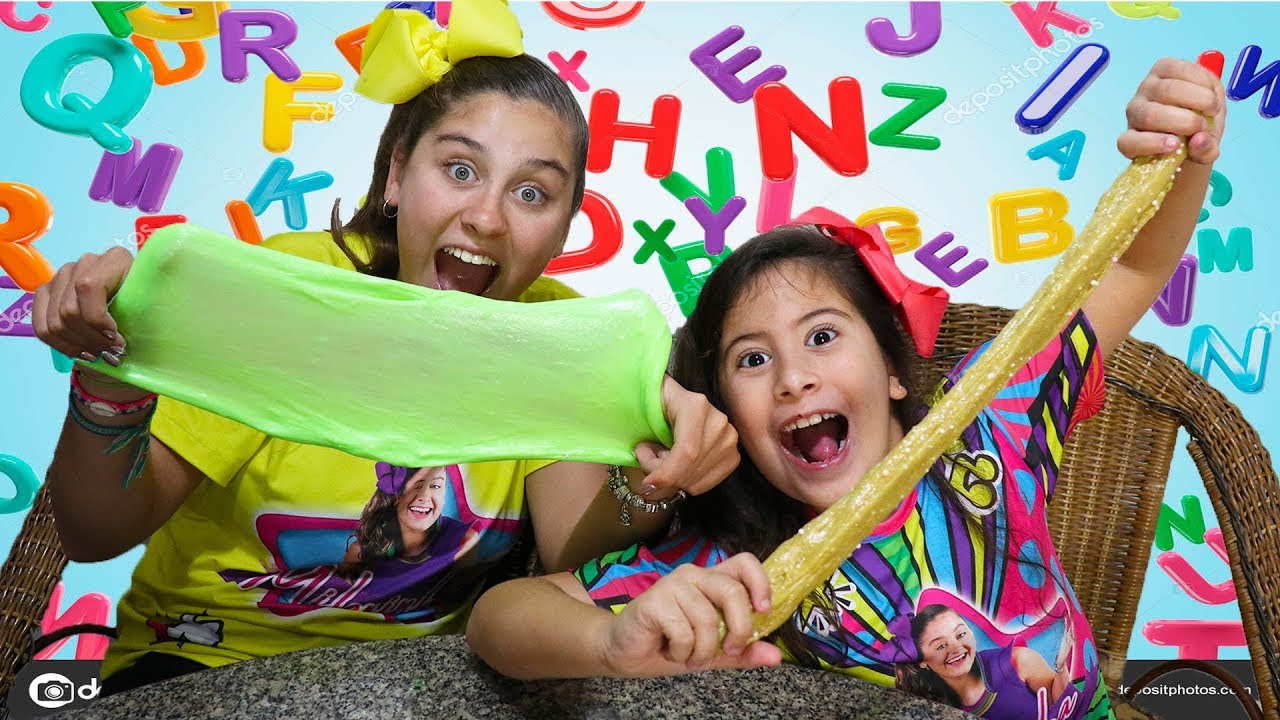 Fazendo SLIME com as letras do alfabeto! (Feat. Mileninha)