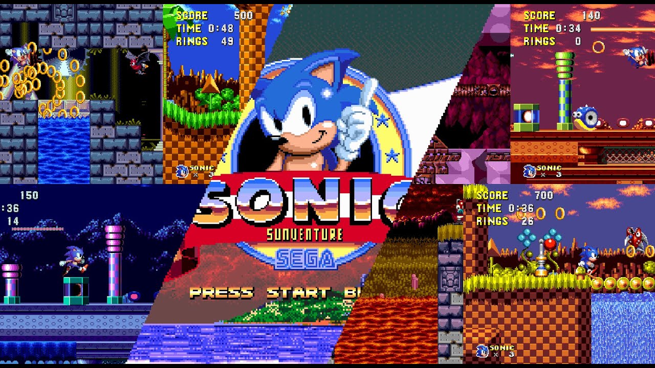 Sonic Sunventure (Sonic Hacking Contest 2022 Demo) Longplay