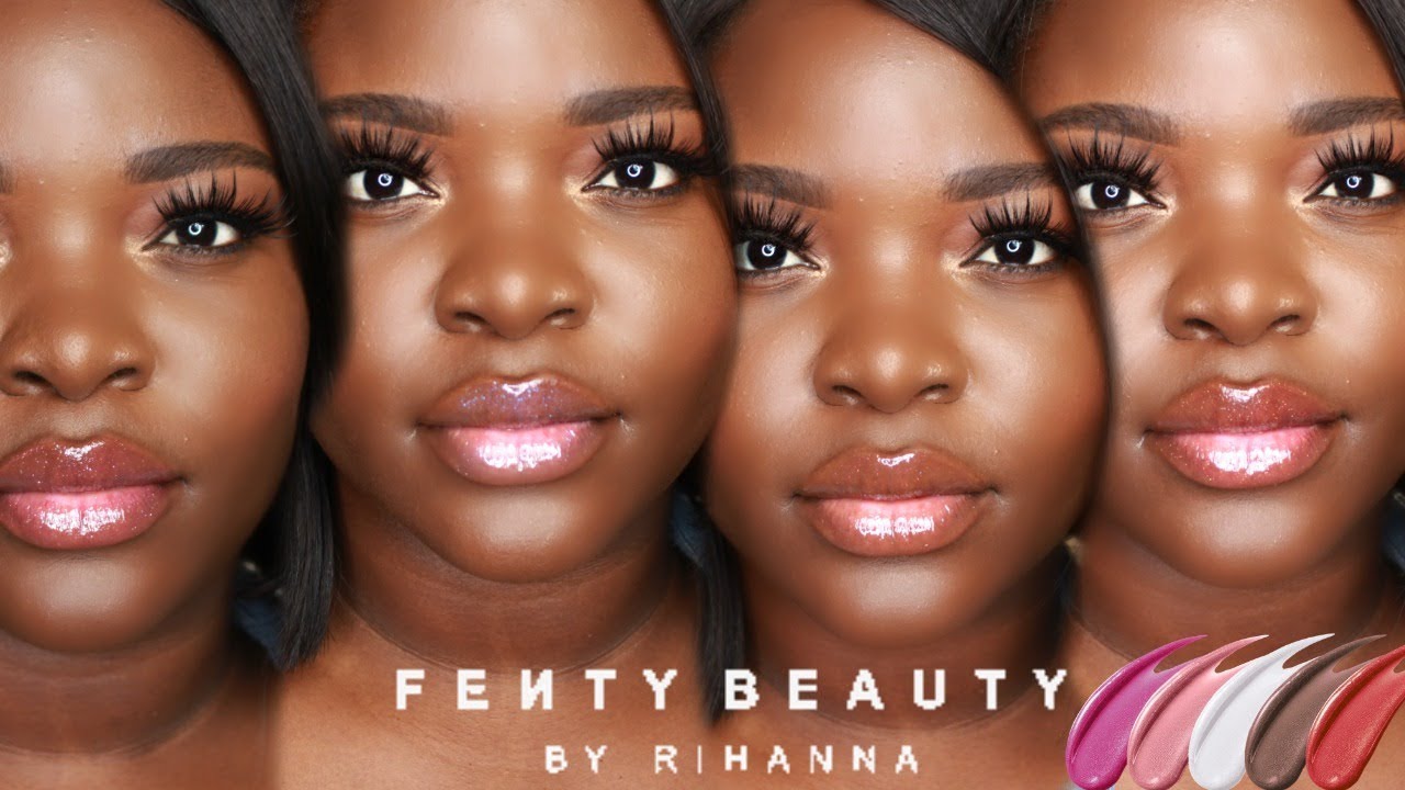 Fenty Beauty Glossy Posse Set | Dark Skin | Le Beat