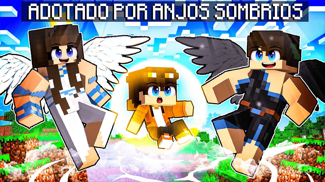 STHAN foi ADOTADO pela FAMÍLIA de ANJOS SOMBRIO no Minecraft!
