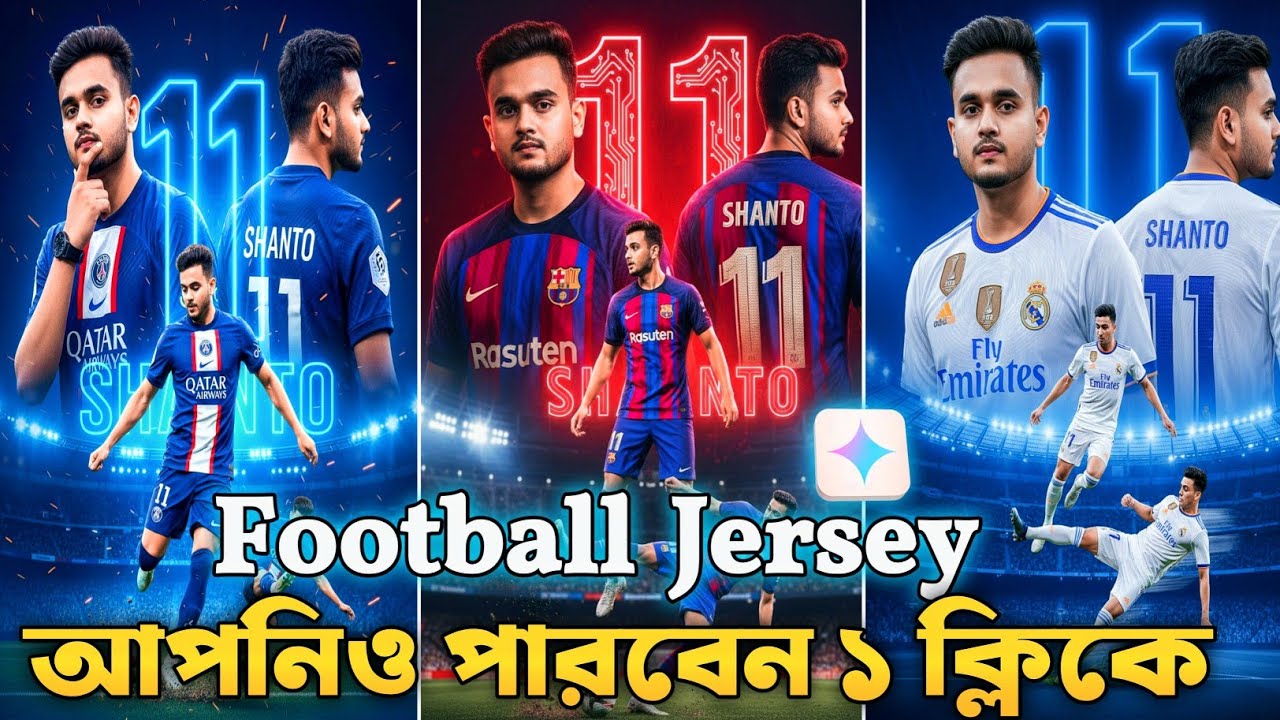 Trending Football Club Jersey Ai Photo Editing | All Club Jersey Just One Click  
