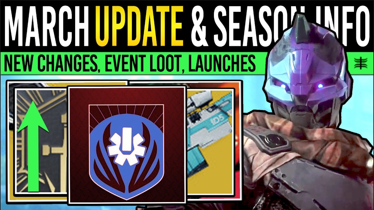 Destiny 2: MARCH UPDATES & SEASON TIMELINE! Reset Patch, Marathon Launch, Loot Warnings (3rd March)