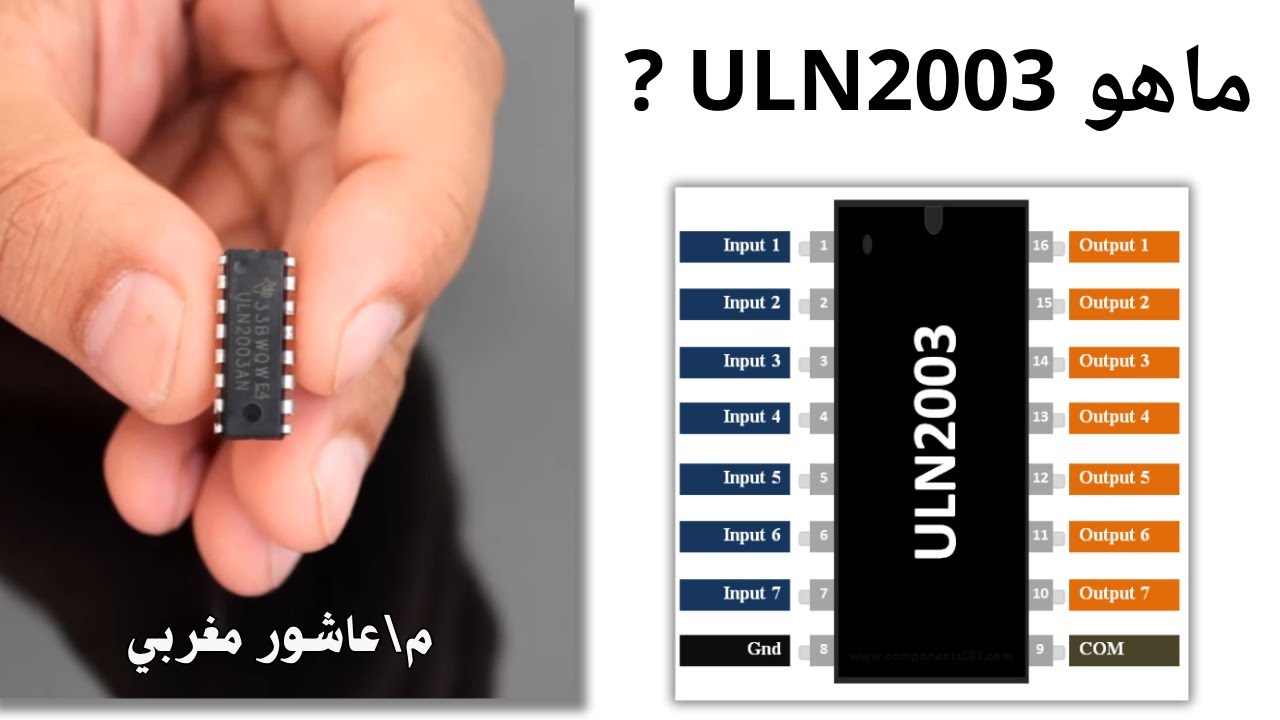 2 ماهو ULN2003 ولماذا هو اهم عنصر الكتروني في التكييف؟ 