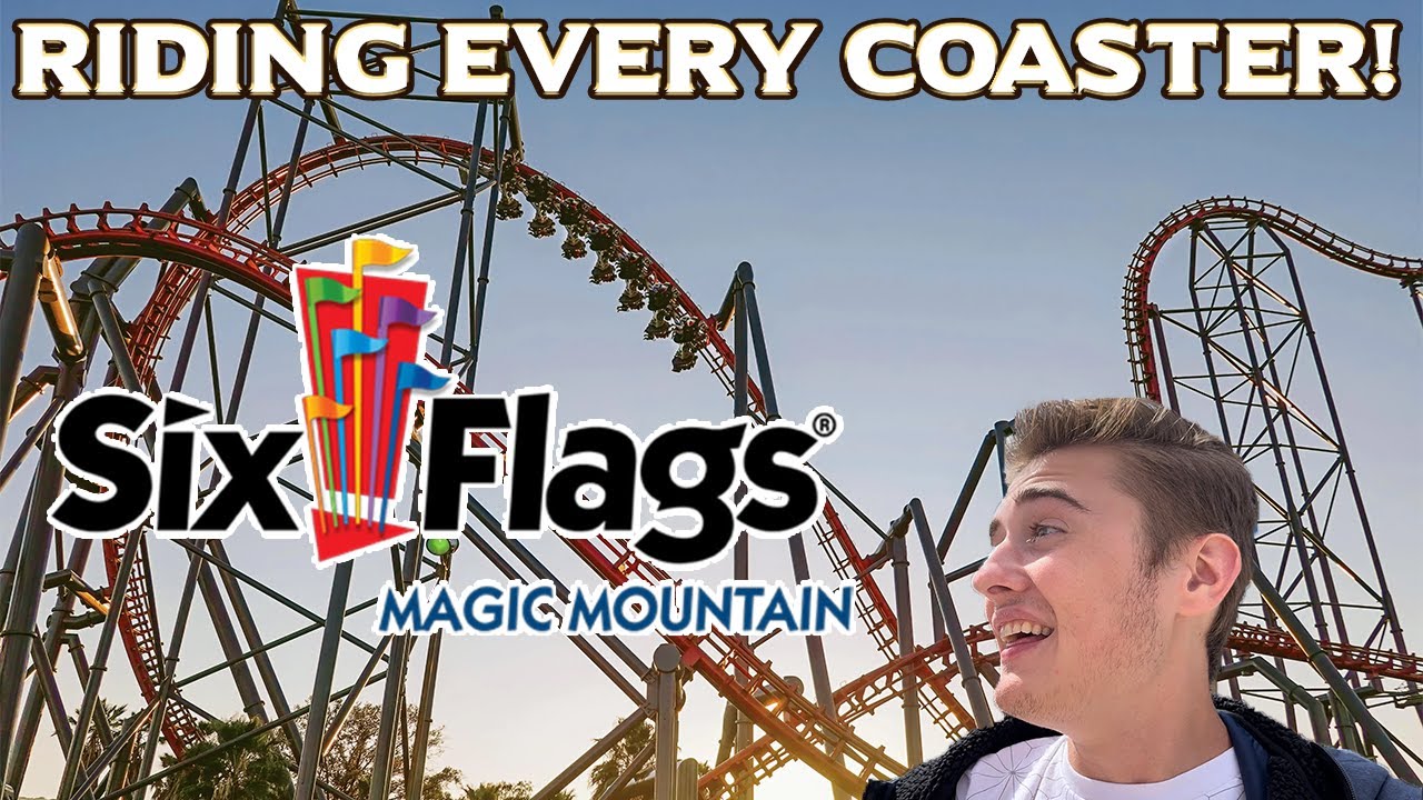 RIDING EVERY COASTER at Six Flags Magic Mountain | Vlog