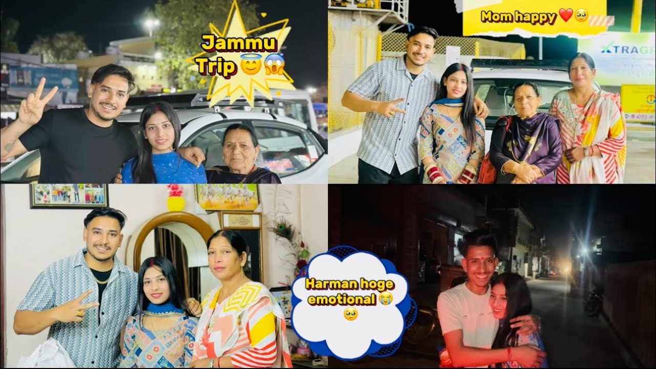 AAJ ASSI GYE JAMMU ❤️ RITIK DE PIND MOM HO GYE EMOTIONAL 😭🥹 @mr_mrs_sharma659