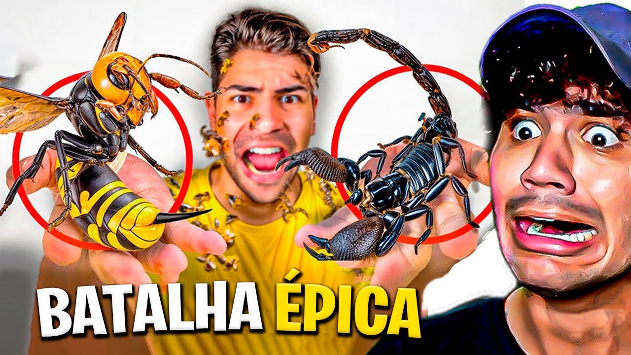 ABELHA X ESCORPIÃO ( BATALHA DE INSETOS )