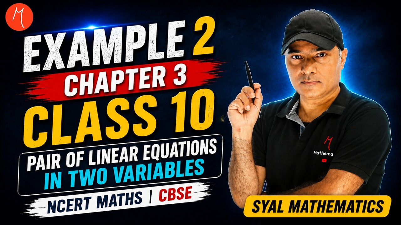 Example 2 - Chapter 3 - Class 10 | Pair Of Linear Equations In Two Variables  | NCERT Maths | CBSE