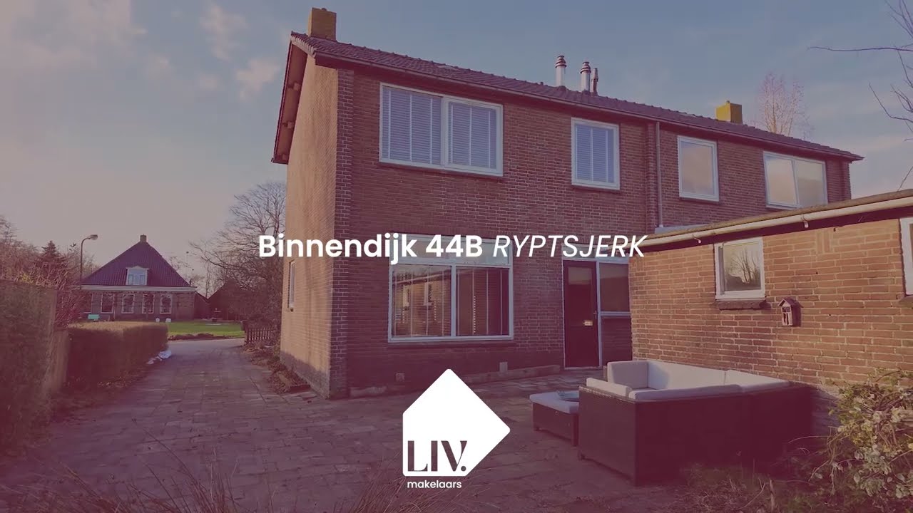 Binnendijk 44 B Ryptsjerk | 2-onder-1-kapwoning met diepe tuin | €235.000 k.k.