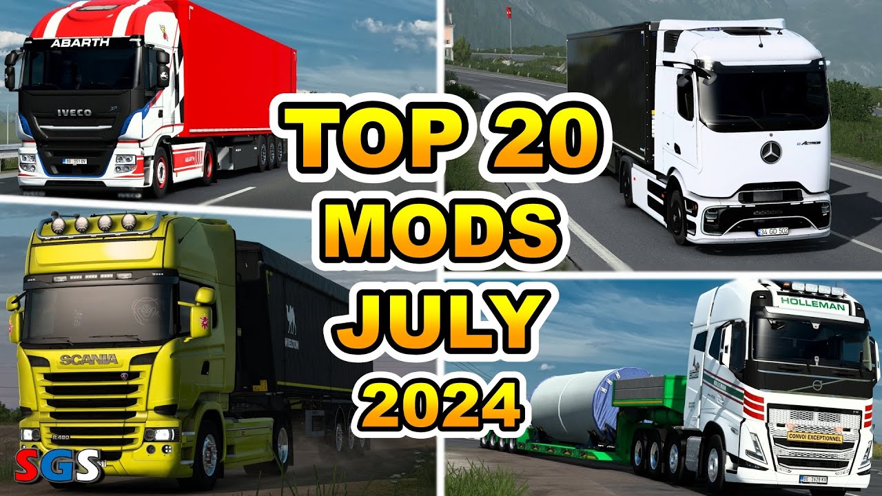 |ETS2 1.50| TOP 20 MODS - JULY [2024]